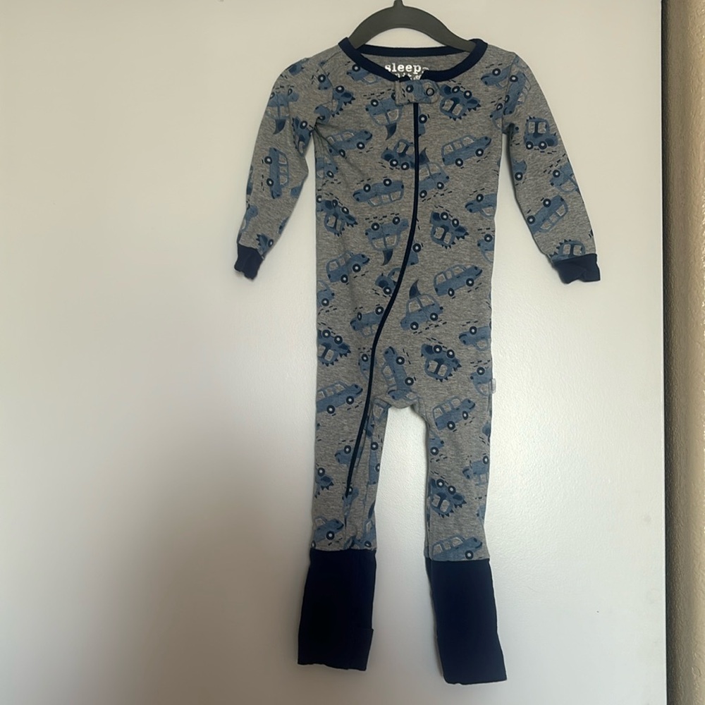 Sleep On It Mini Boys Zip-up Sleeper- 18 months